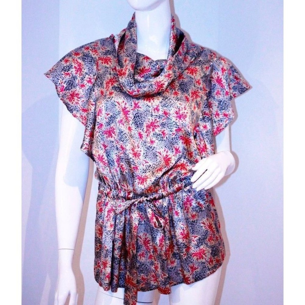 COLLECTIVE CONCEPTS Scoop Neck Bat Wing Shirt TOP ( M )